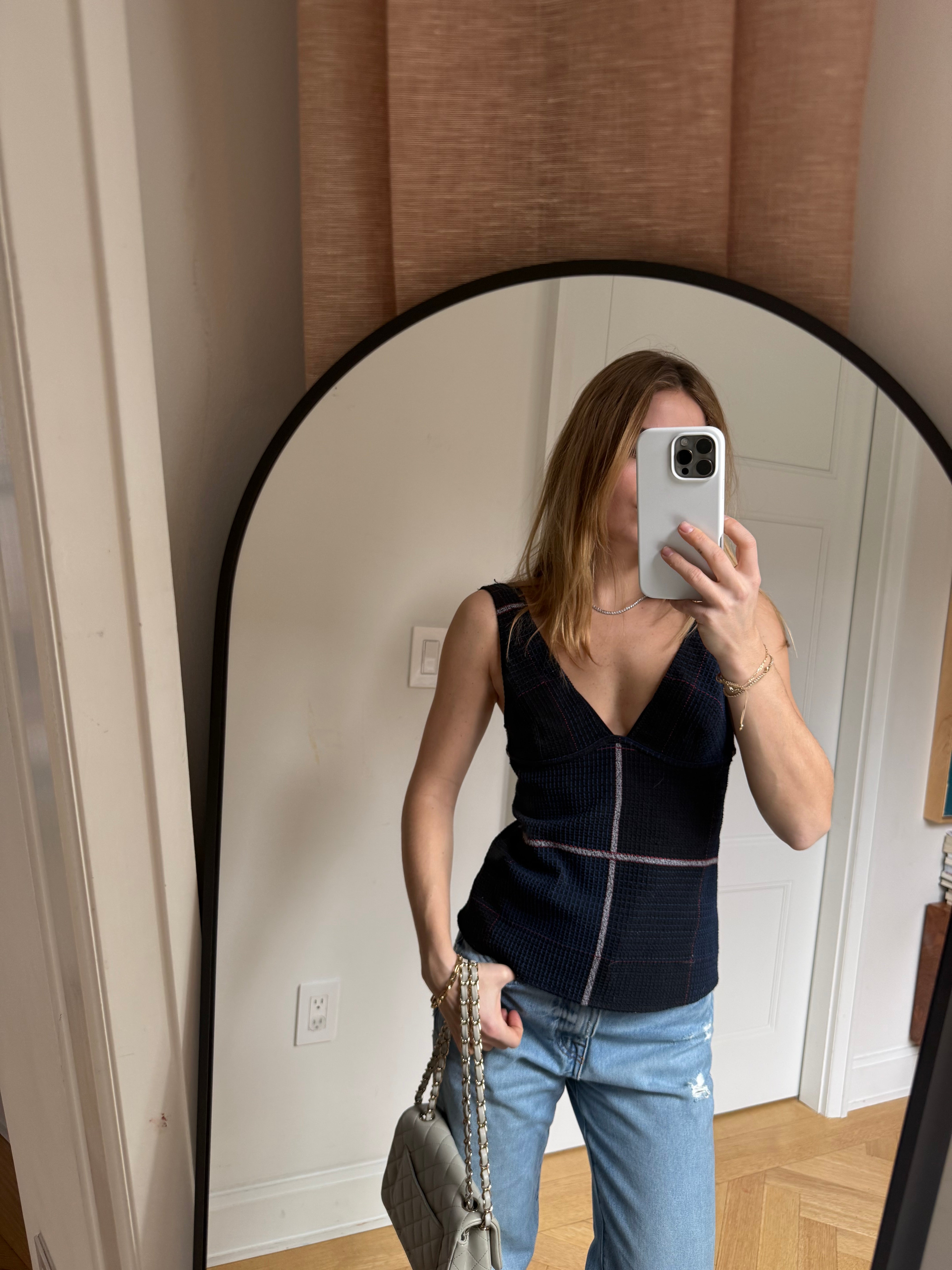 Chanel waffle tank