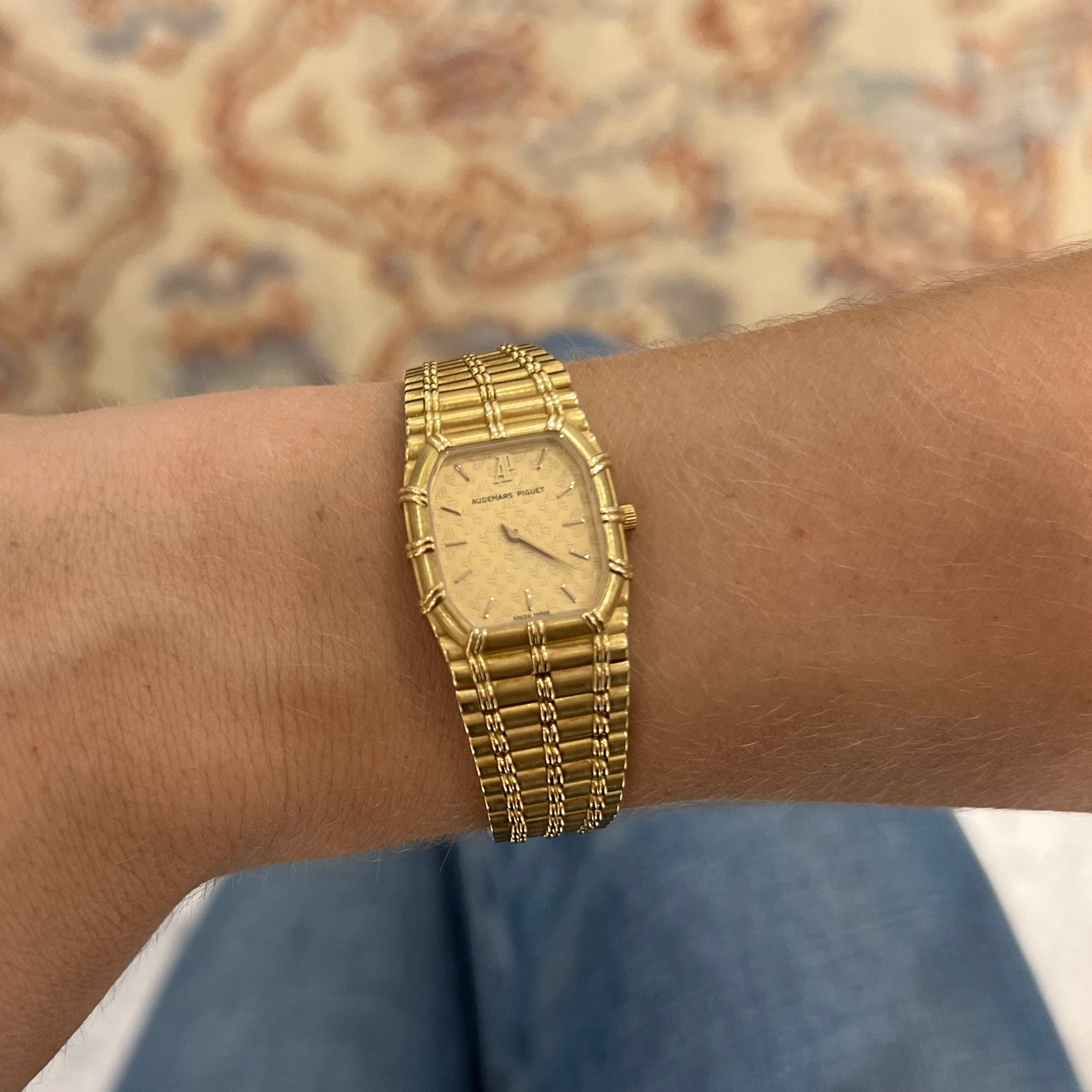 Audemars Piguet Baby Bamboo 18k Quartz Watch