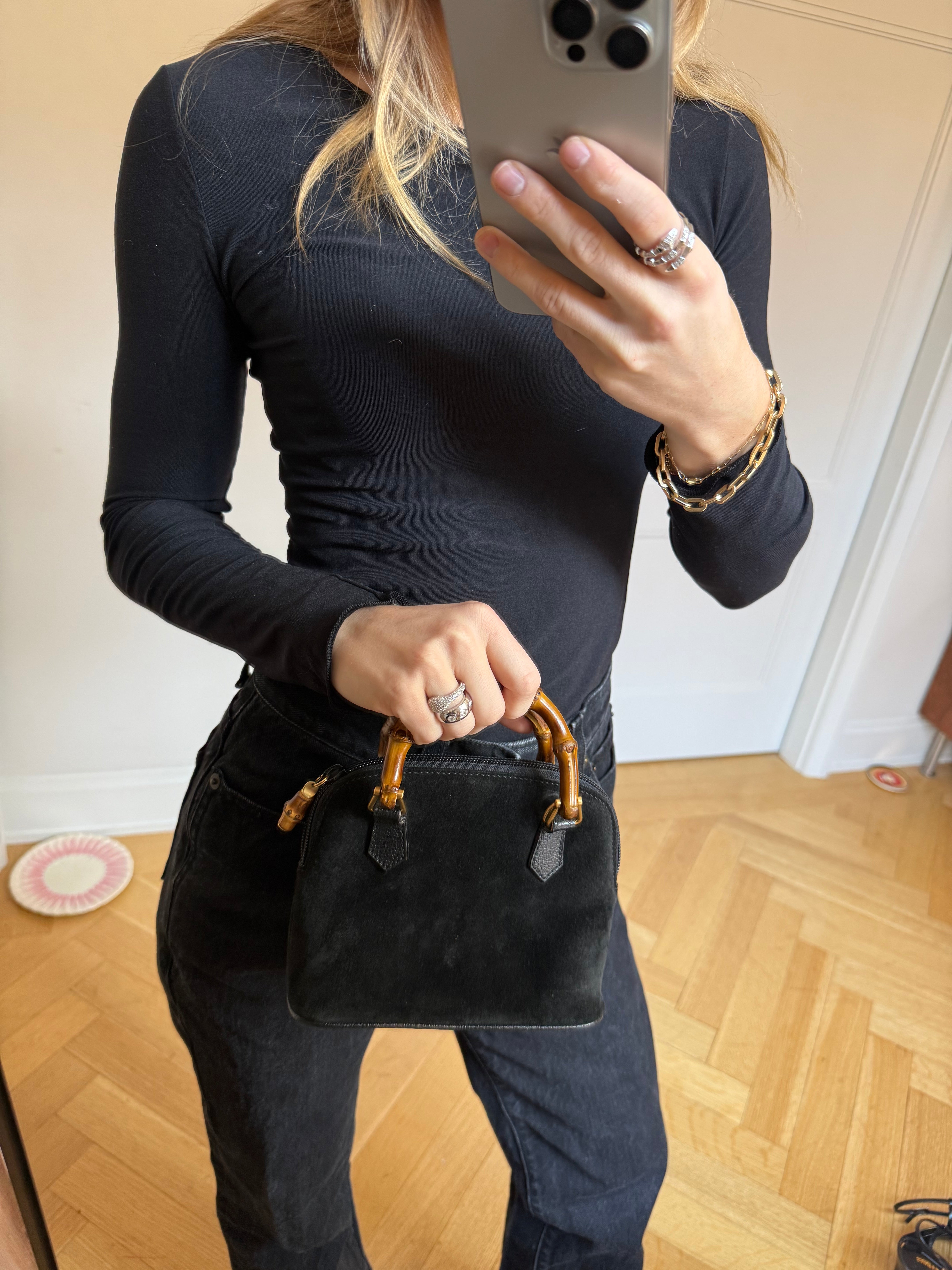 Gucci Suede Bamboo