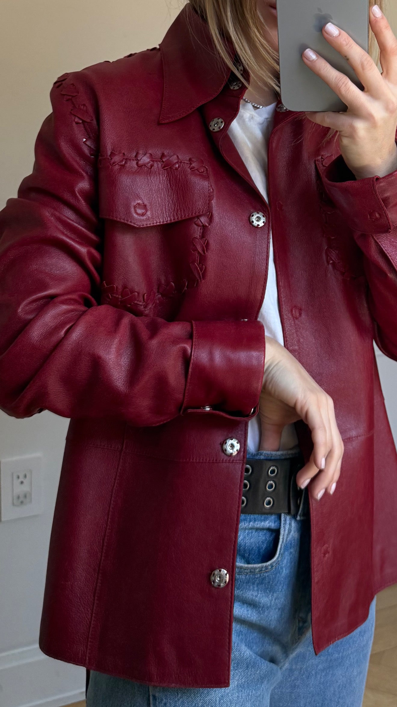 Dolce and Gabbana Red Leather