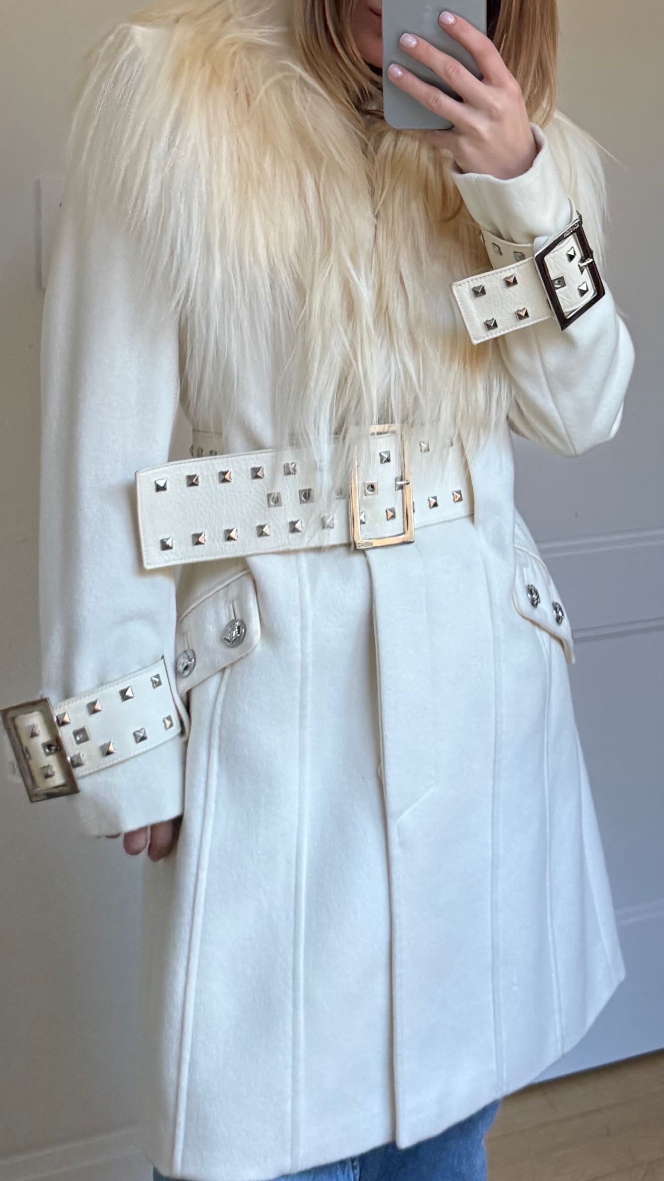 2004 Versace Fur Trench