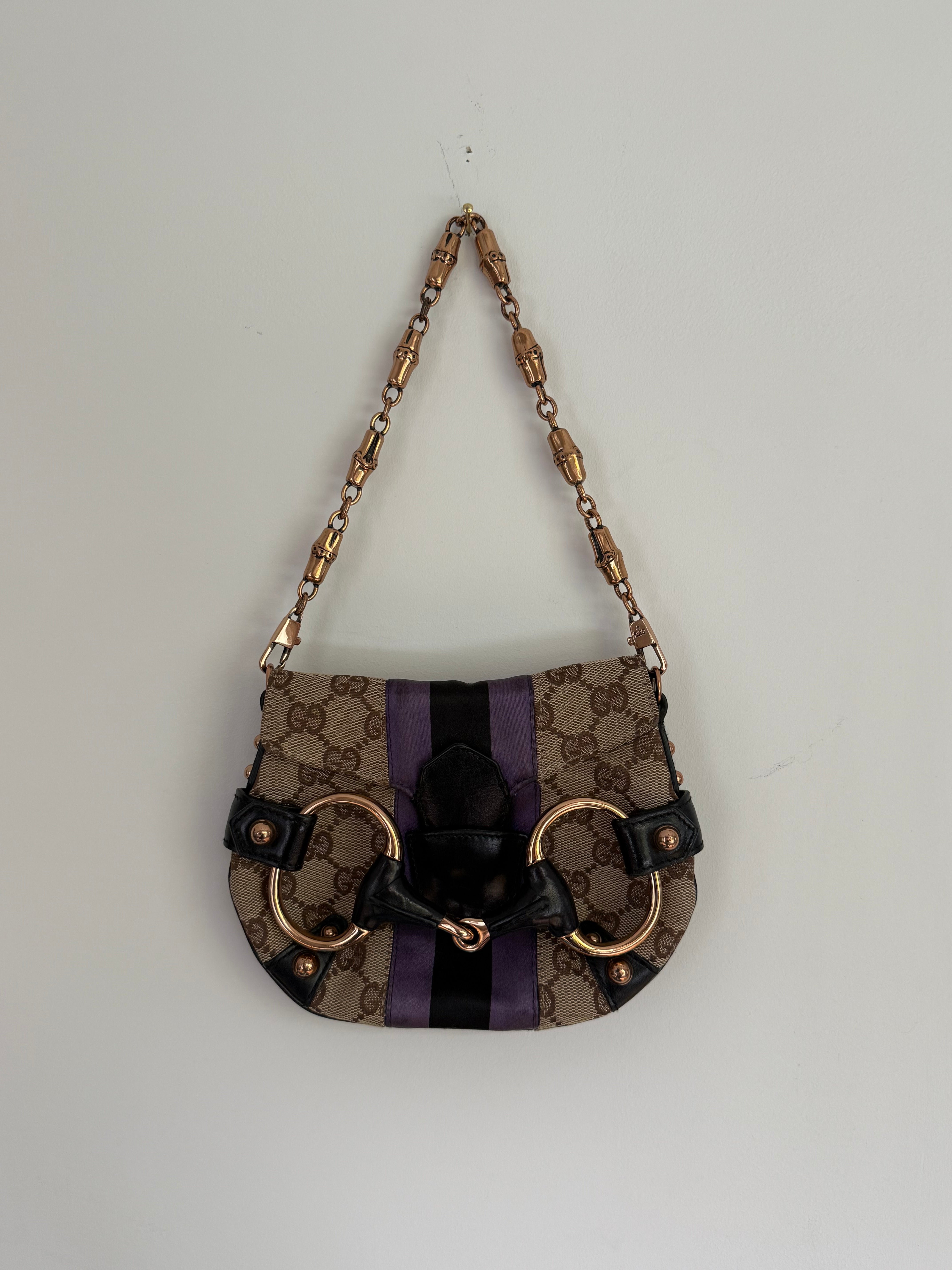 Gucci Tom Ford purple silk bag