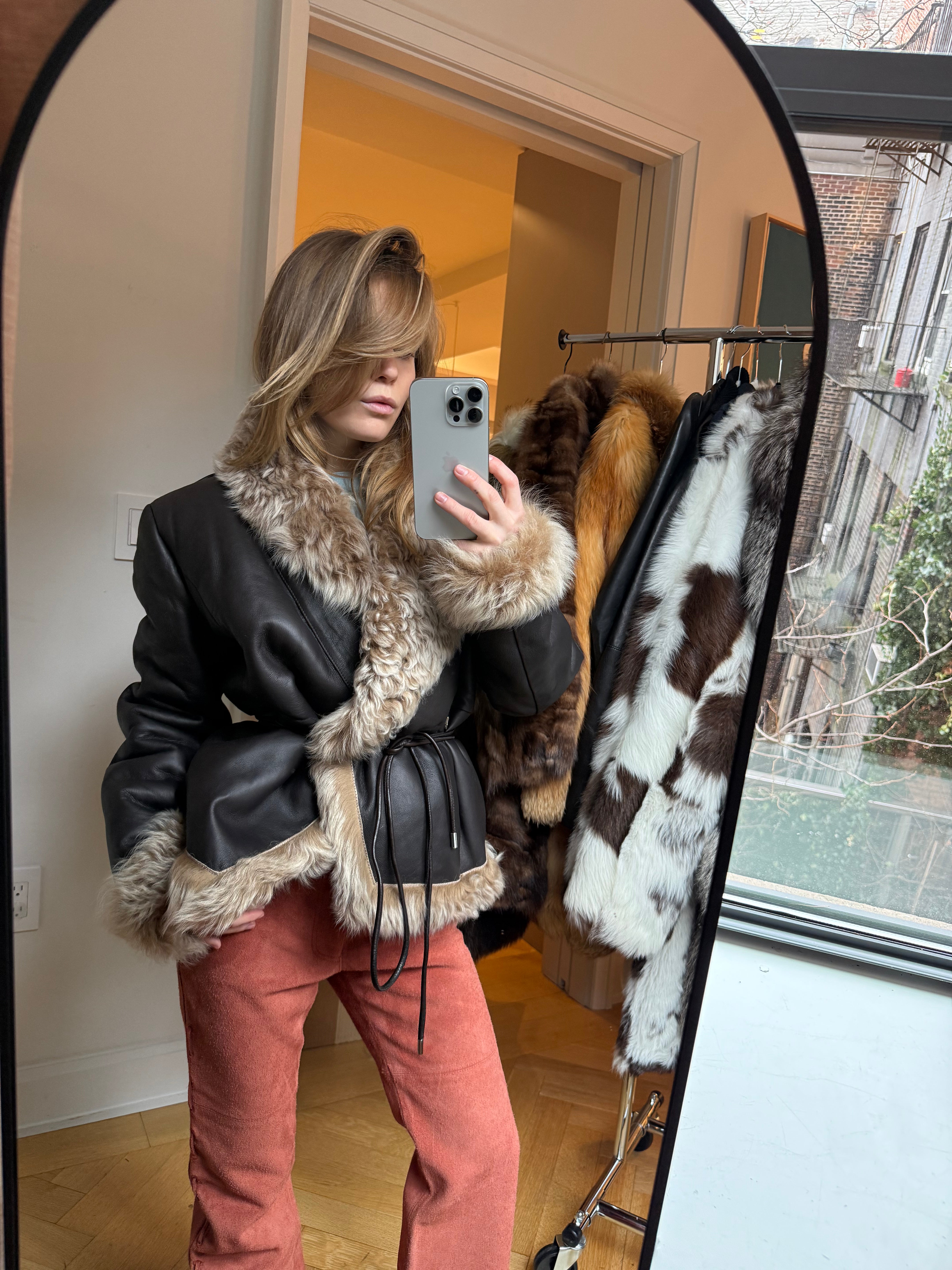 Saks Potts Shearling Jacket - Medium