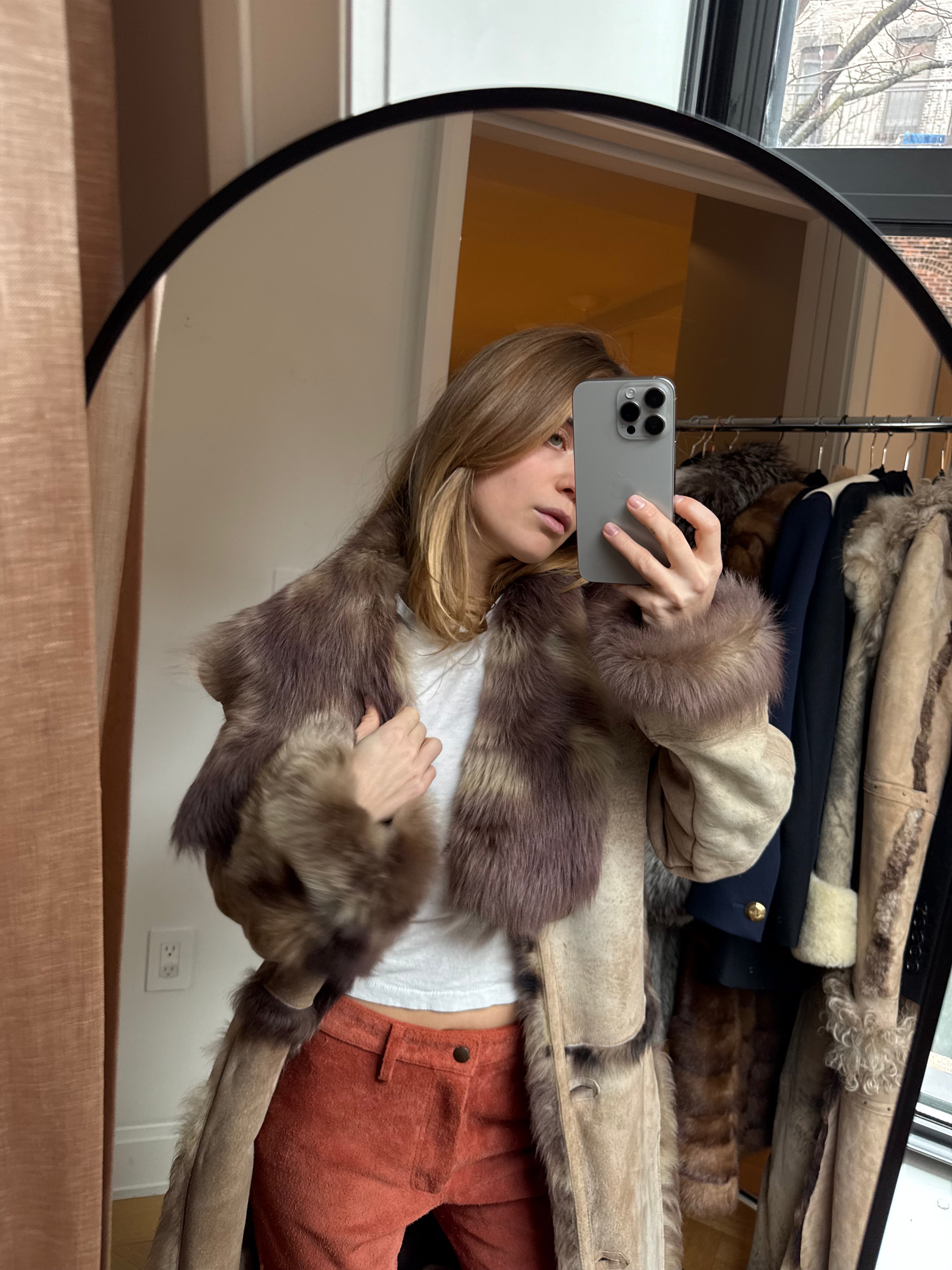 Spanish Lamb Shearling Coat