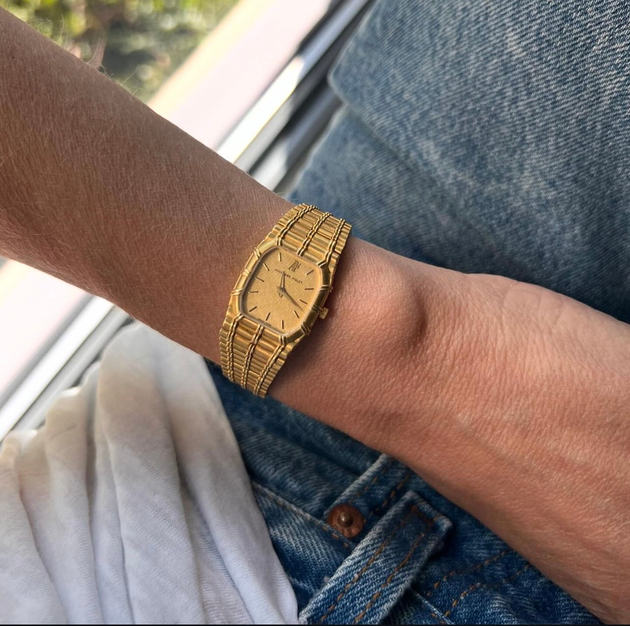 Audemars Piguet Baby Bamboo 18k Quartz Watch