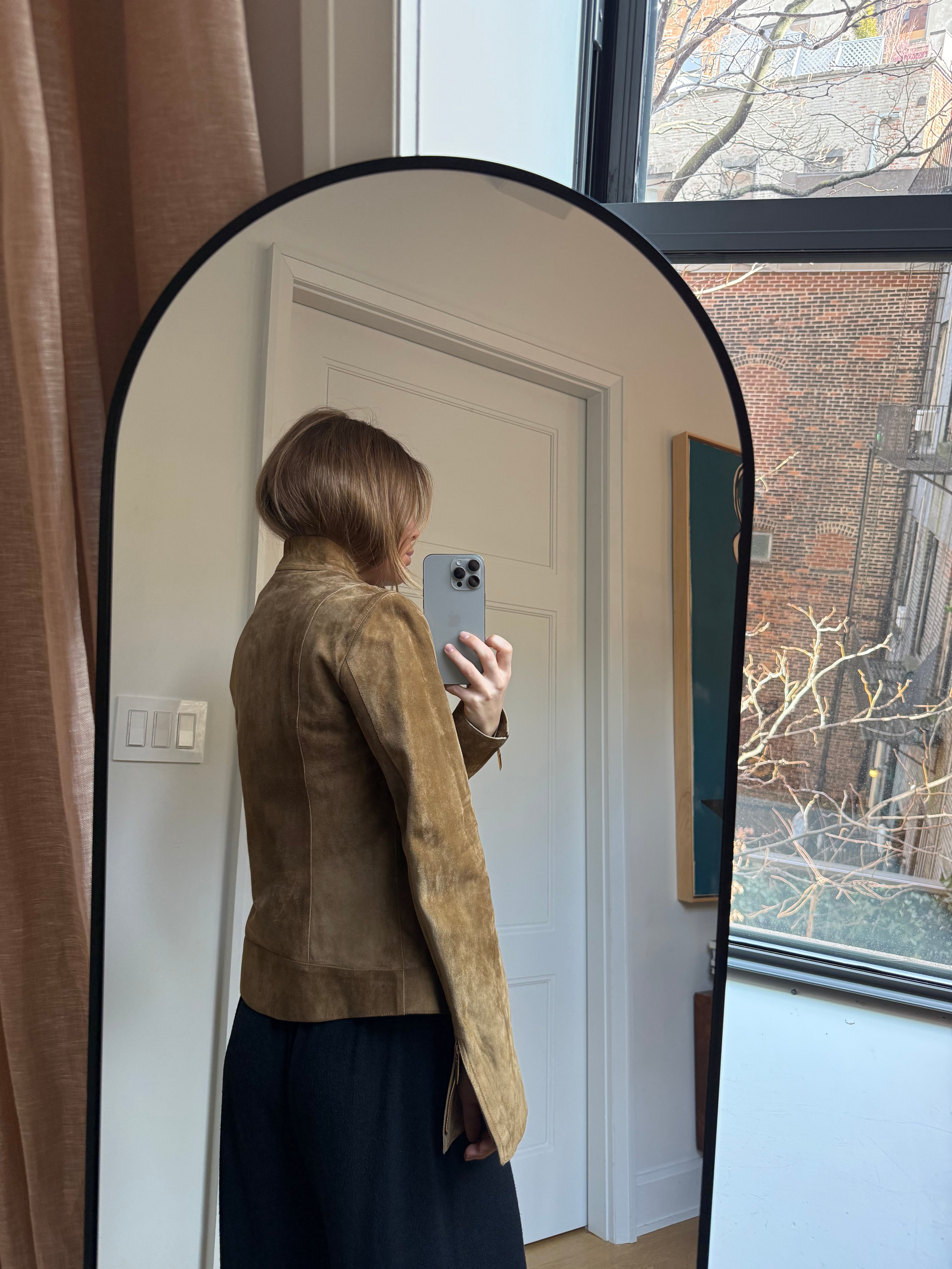 Tom Ford Gucci Suede jacket with removable fur lining