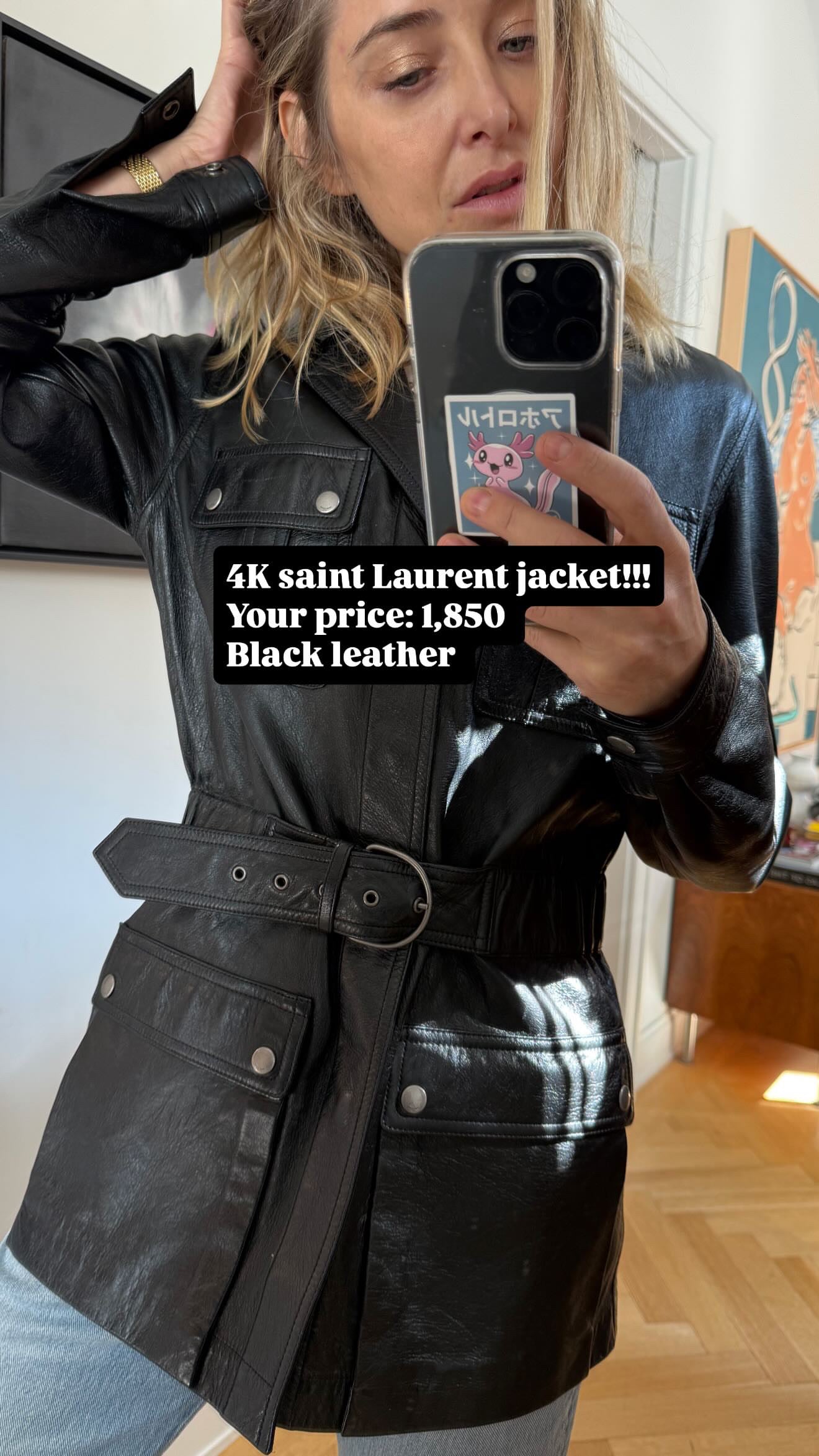 Saint Laurent cargo leather