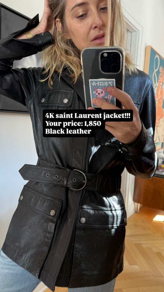 Saint Laurent cargo leather