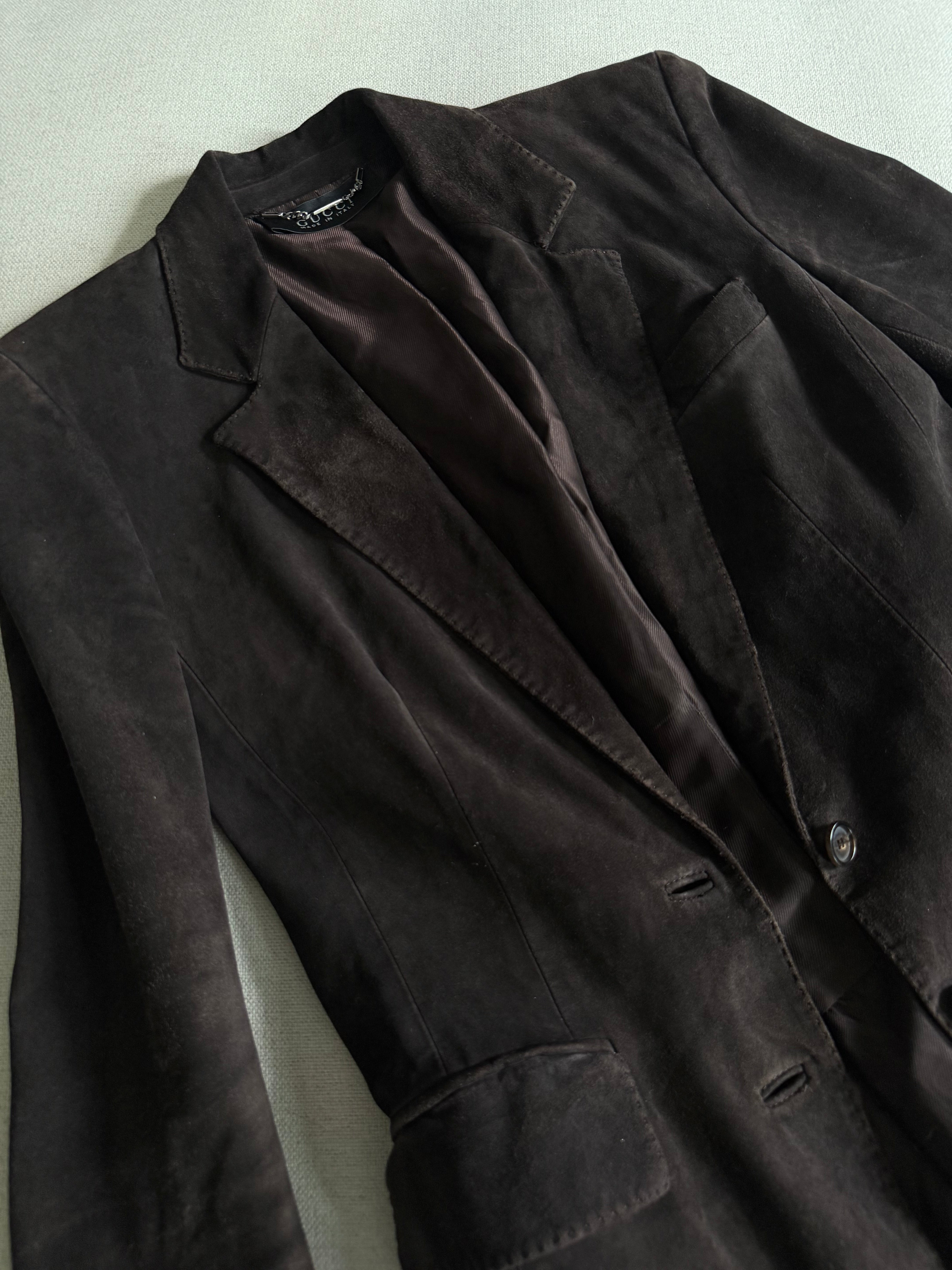 Tom Ford Gucci chocolate brown blazer
