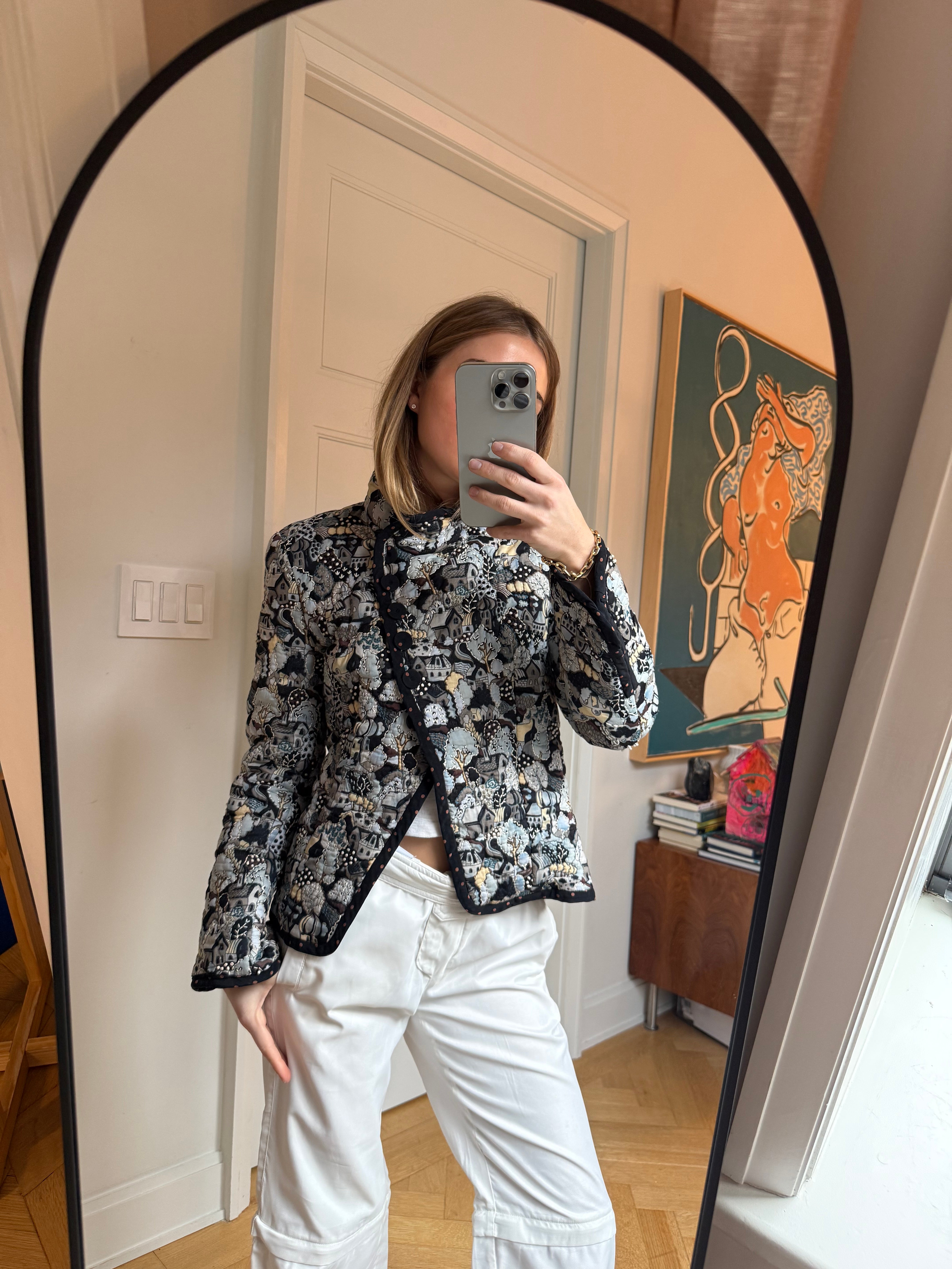 Chloe Padded Button Jacket