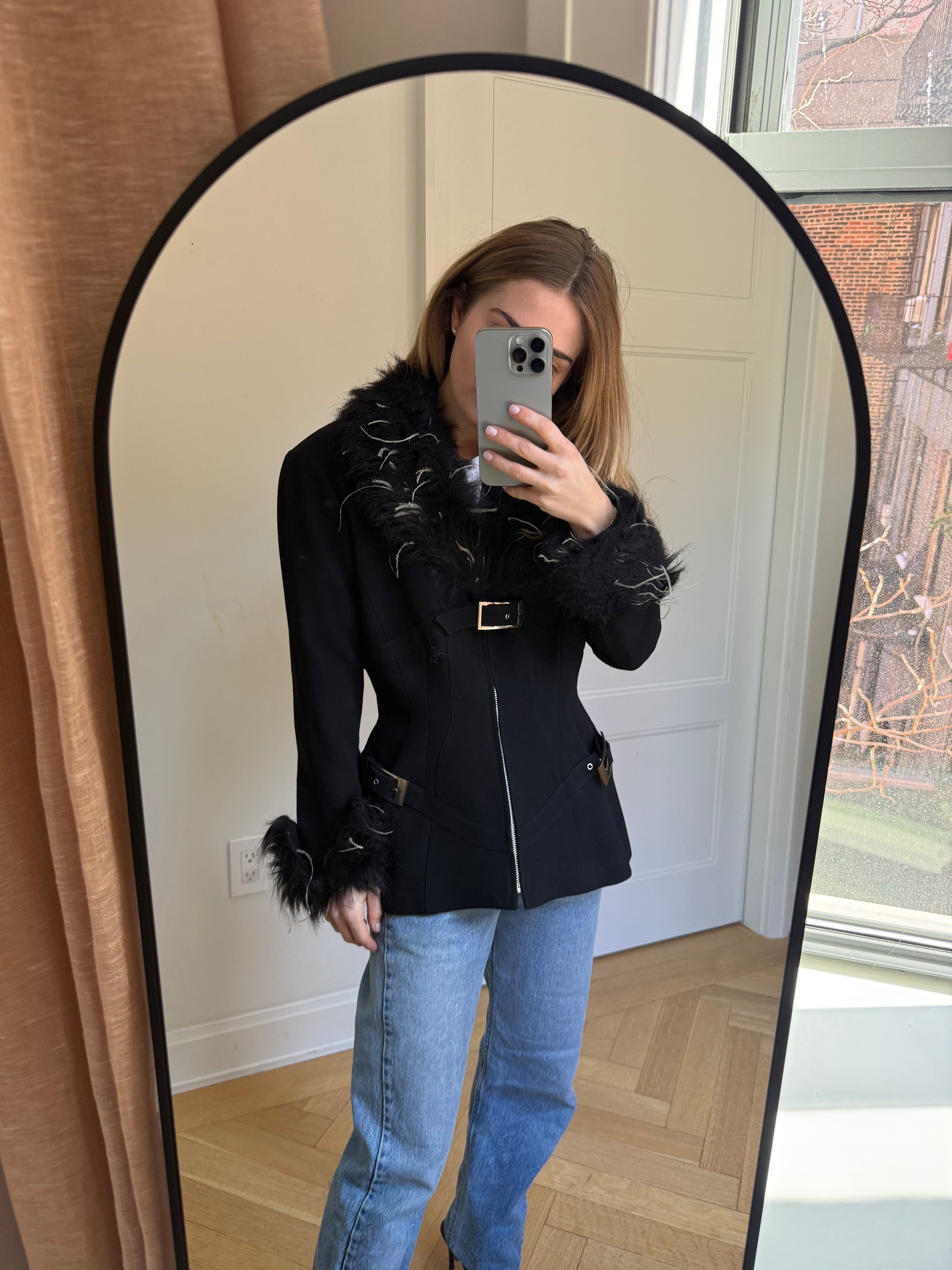 Vintage Mugler Wool and Fur blazer