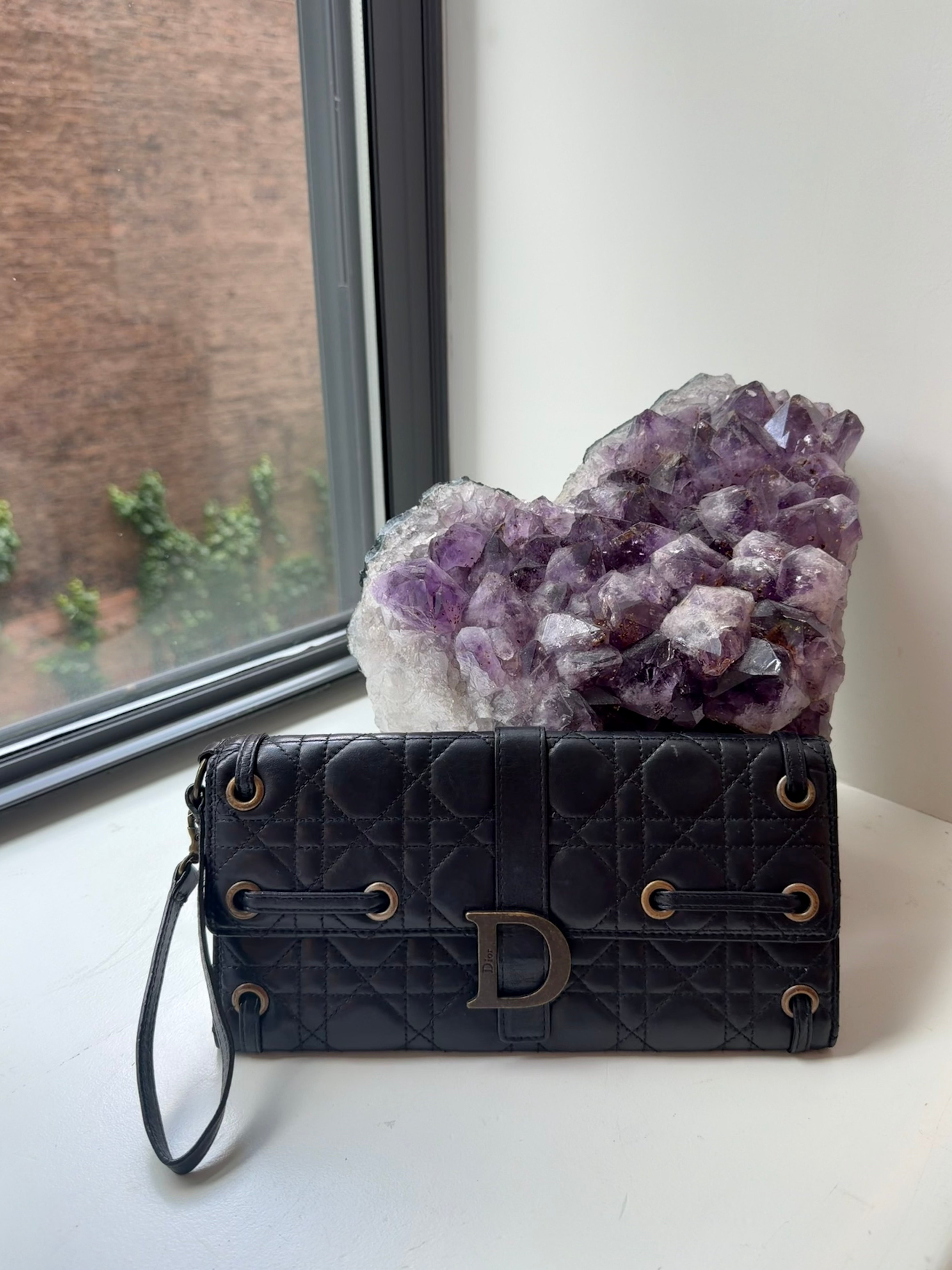 Christian Dior Leather Vintage Clutch