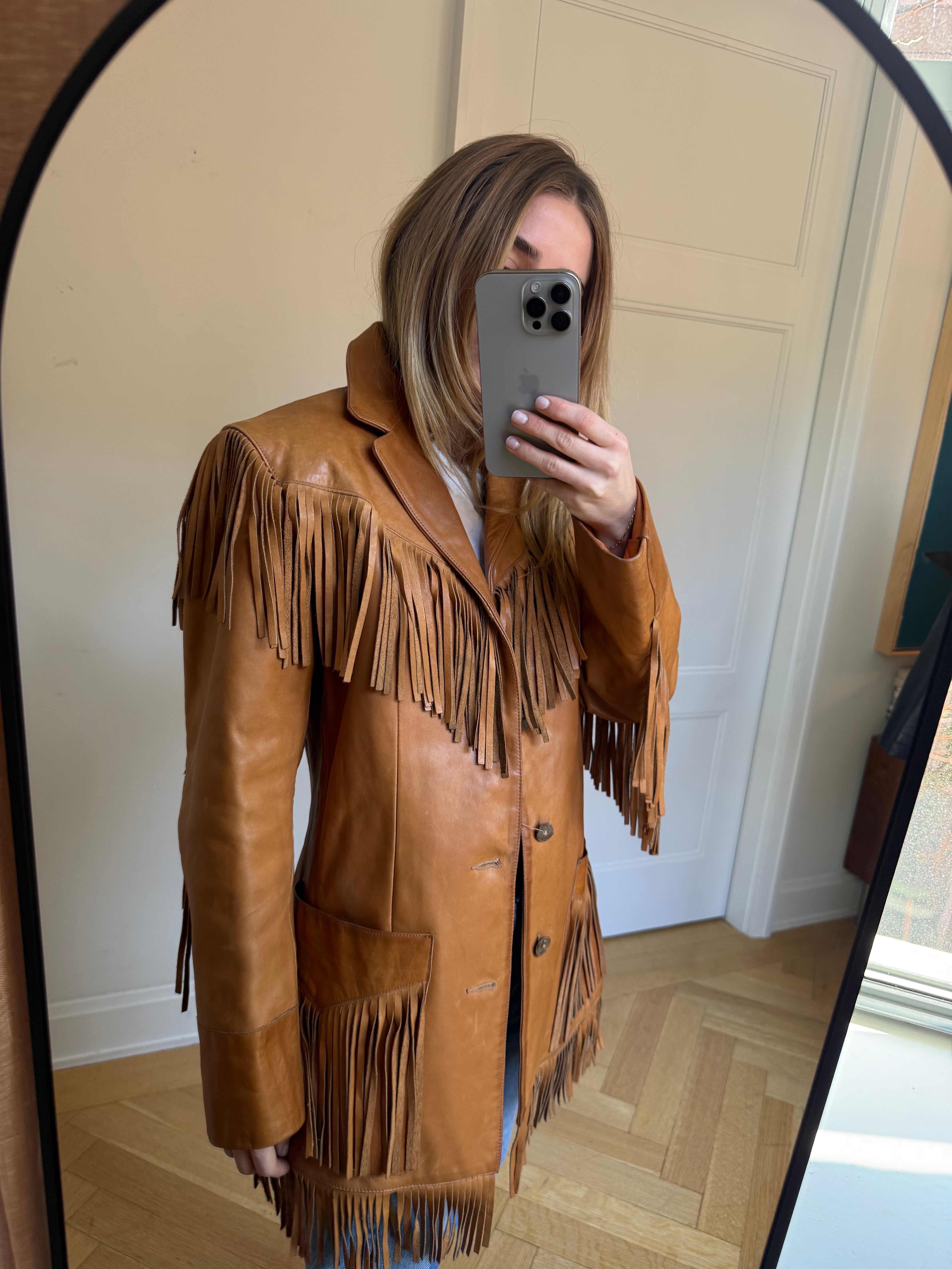 Ralph lauren fringe jacket