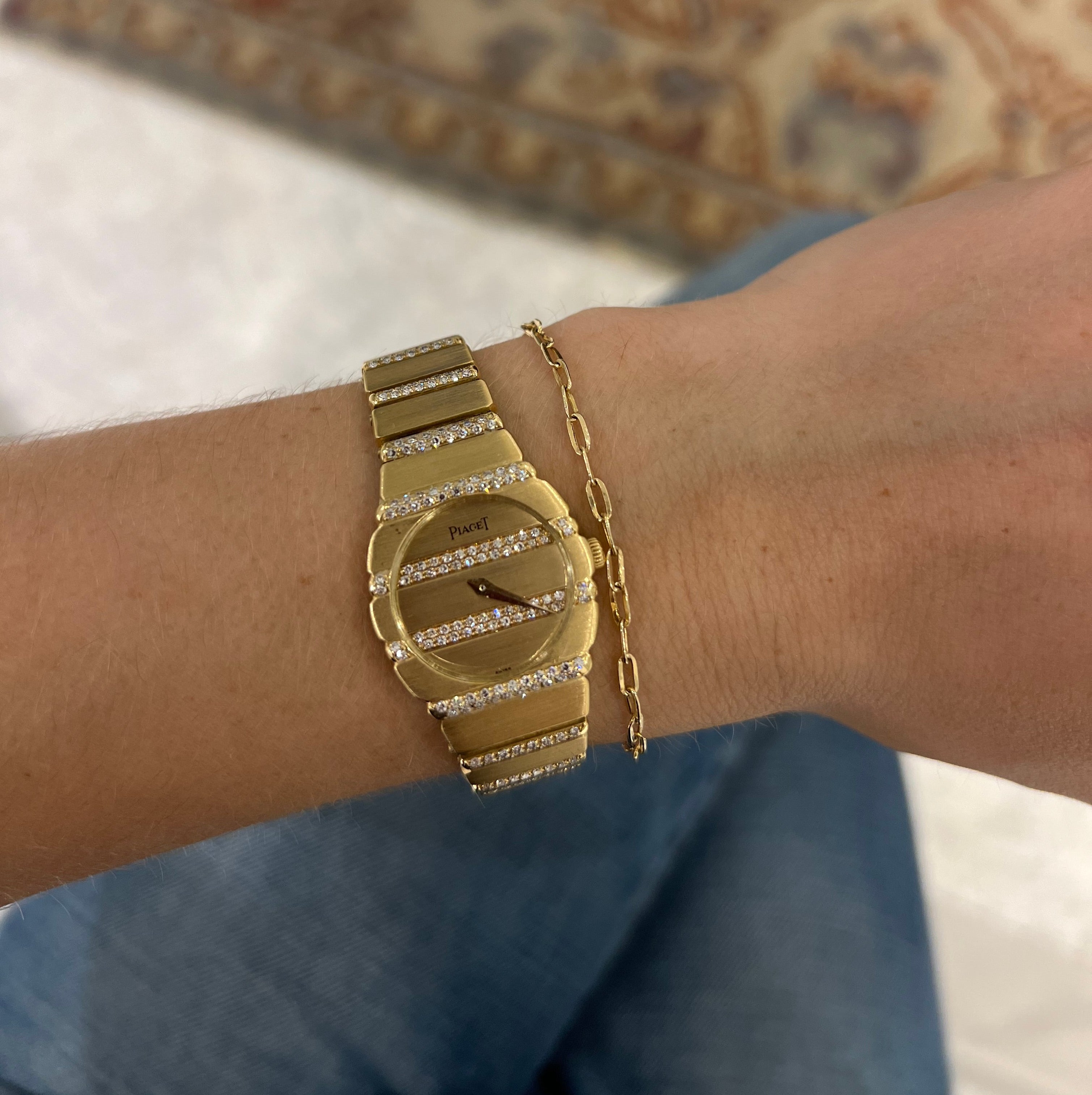 Piaget Polo in 18k w Diamonds