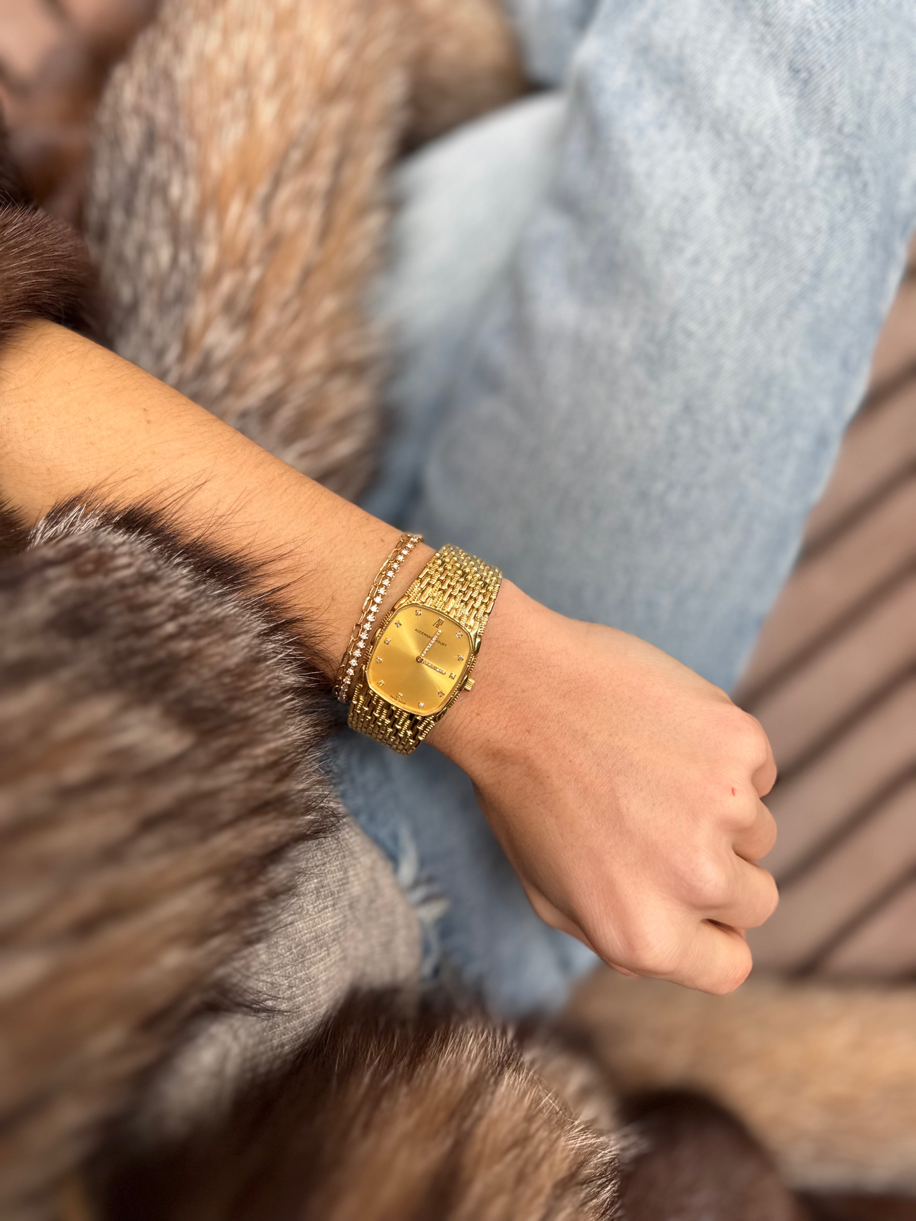 Audemars Piguet Cobra Yellow Gold Champagne Dial Case size 27mm