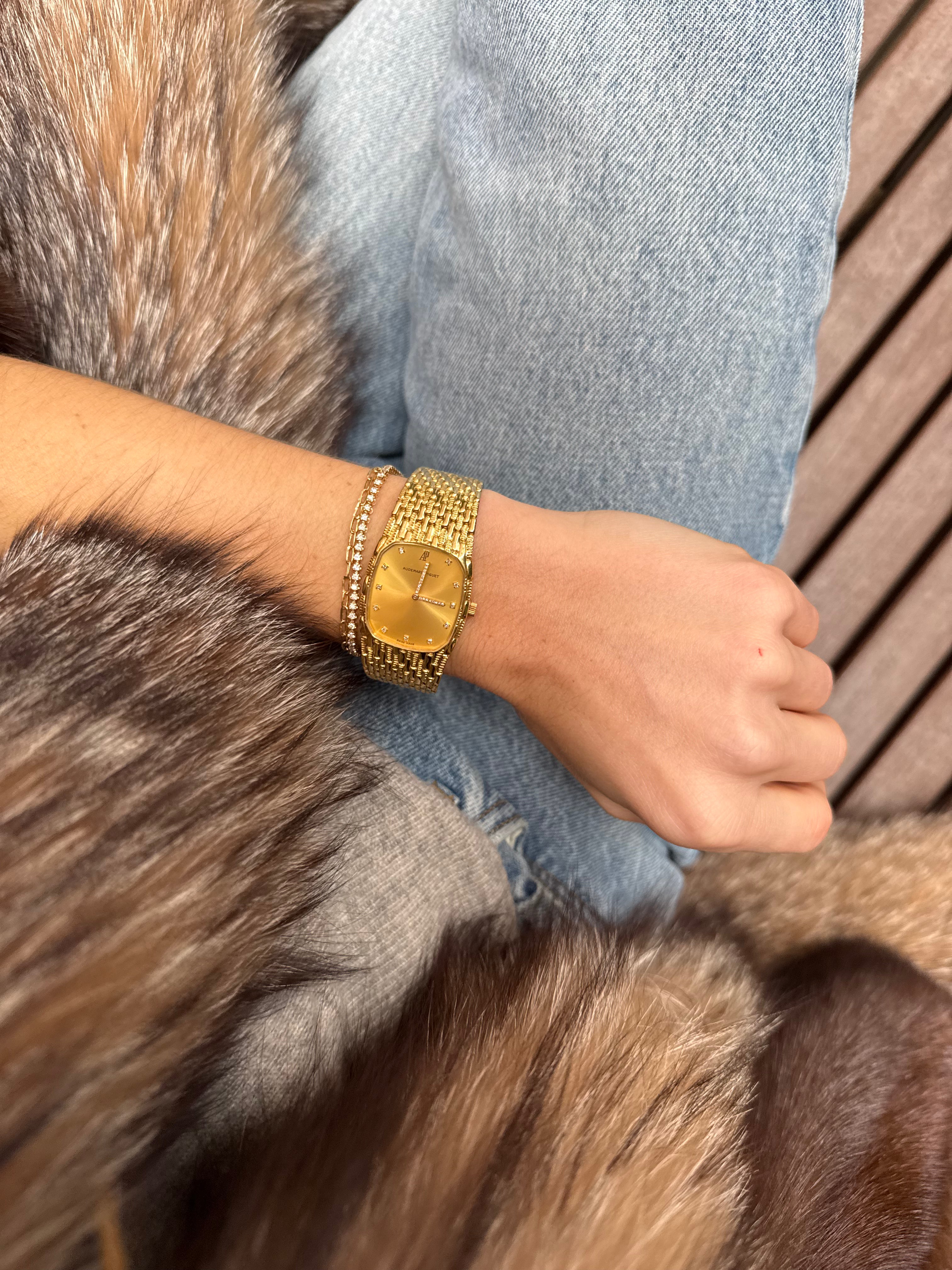 Audemars Piguet Cobra Yellow Gold Champagne Dial Case size 27mm