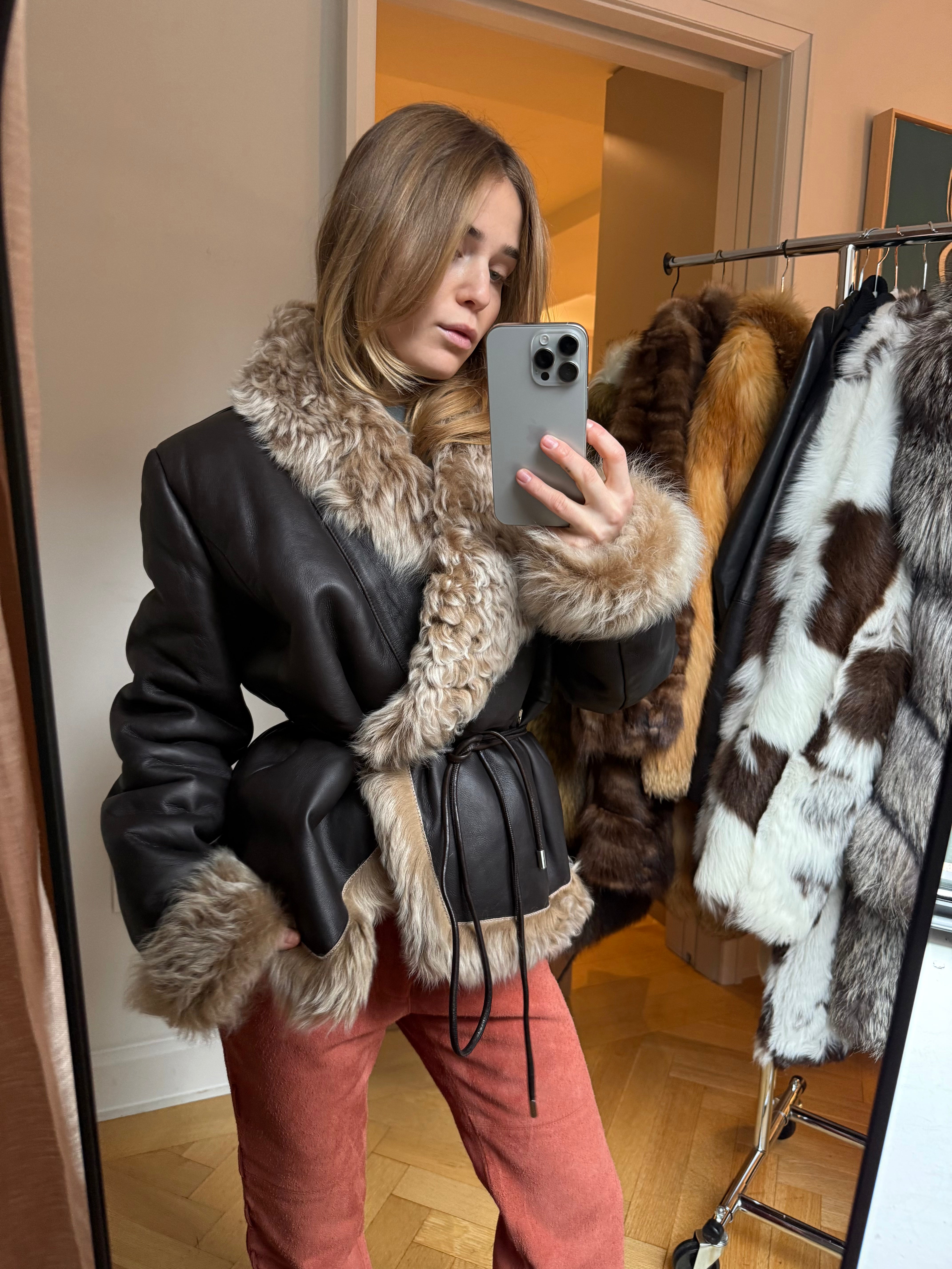 Saks Potts Shearling Jacket - Medium