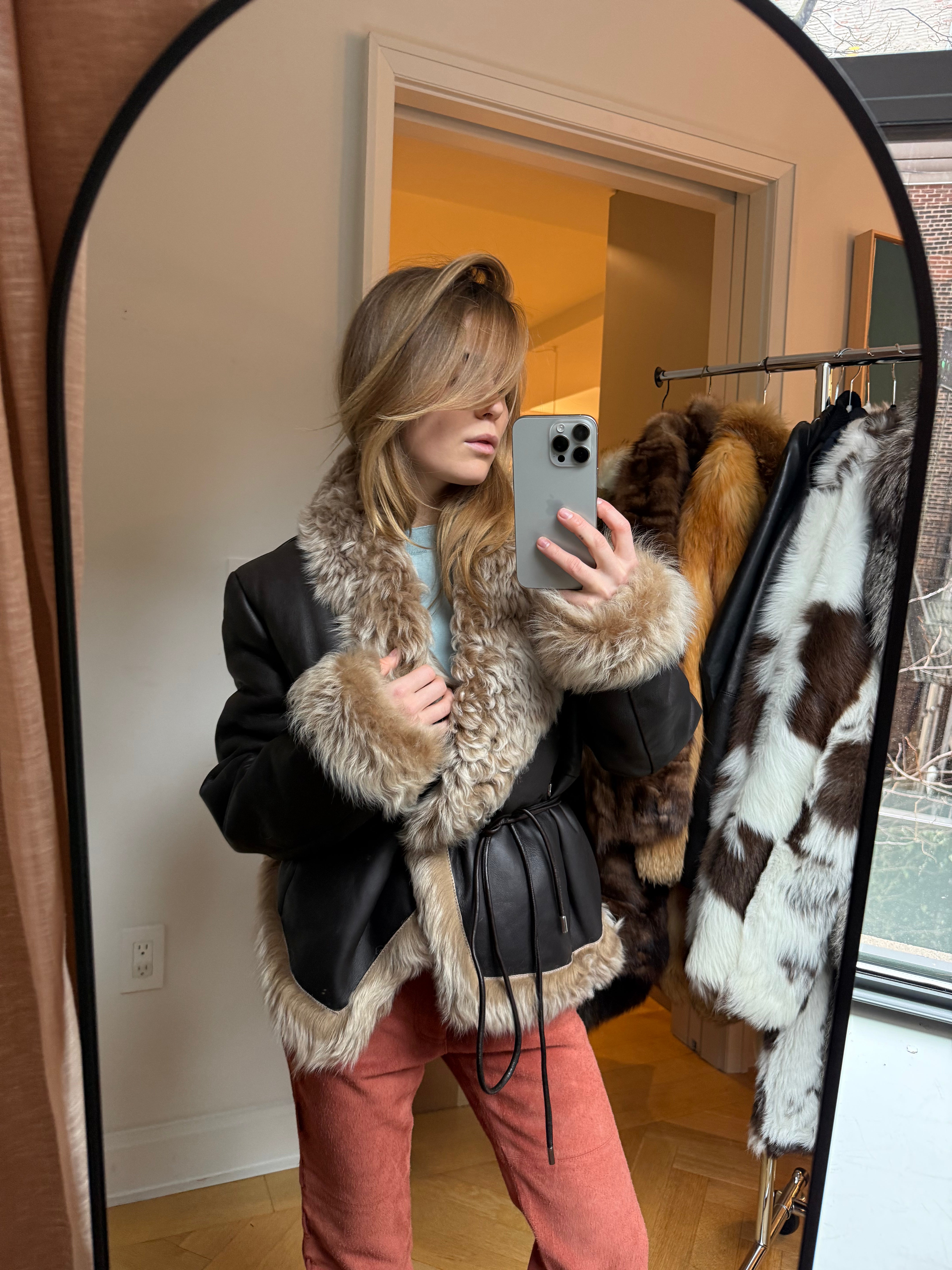 Saks Potts Shearling Jacket - Medium