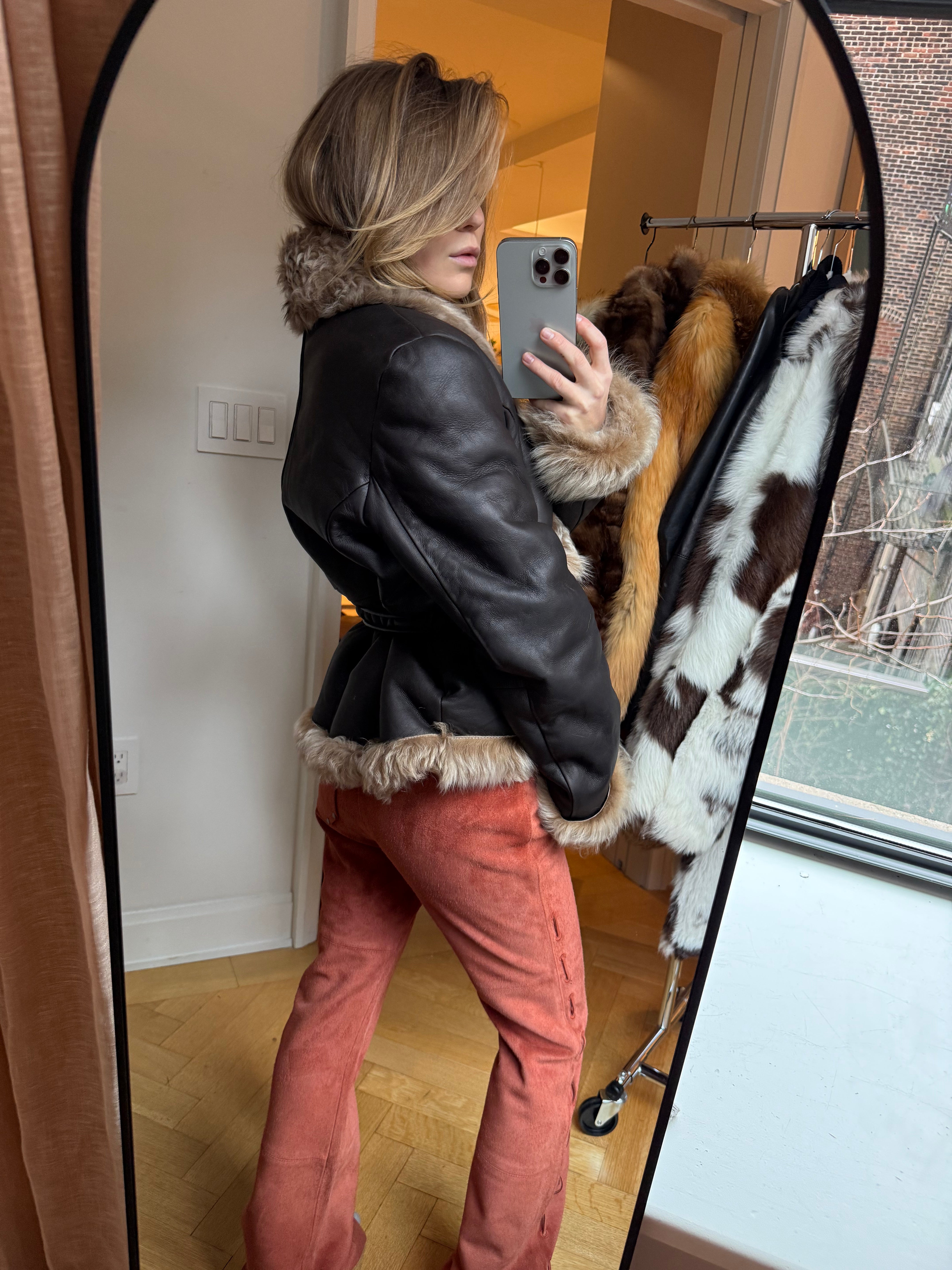 Saks Potts Shearling Jacket - Medium