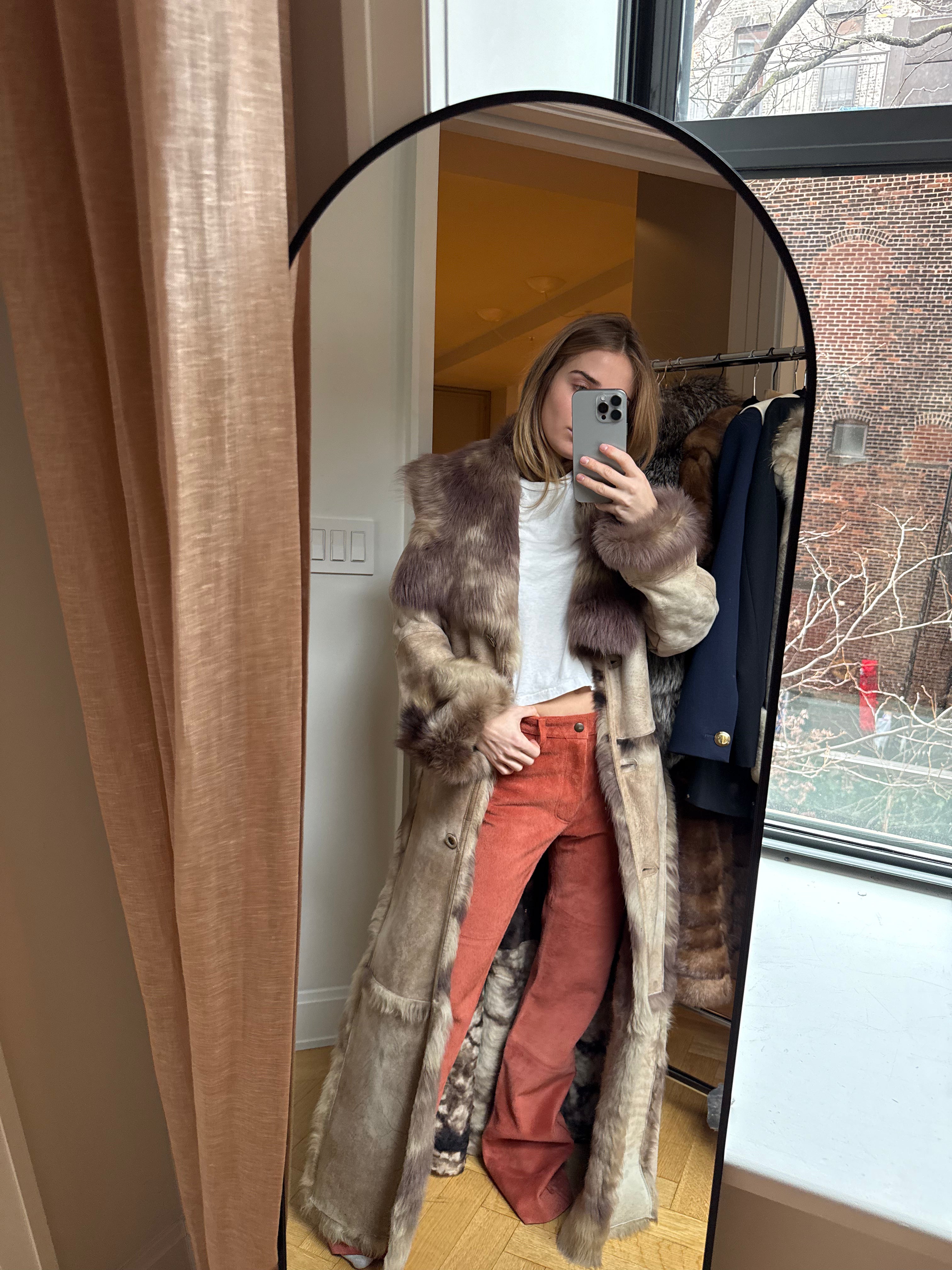 Spanish Lamb Shearling Coat