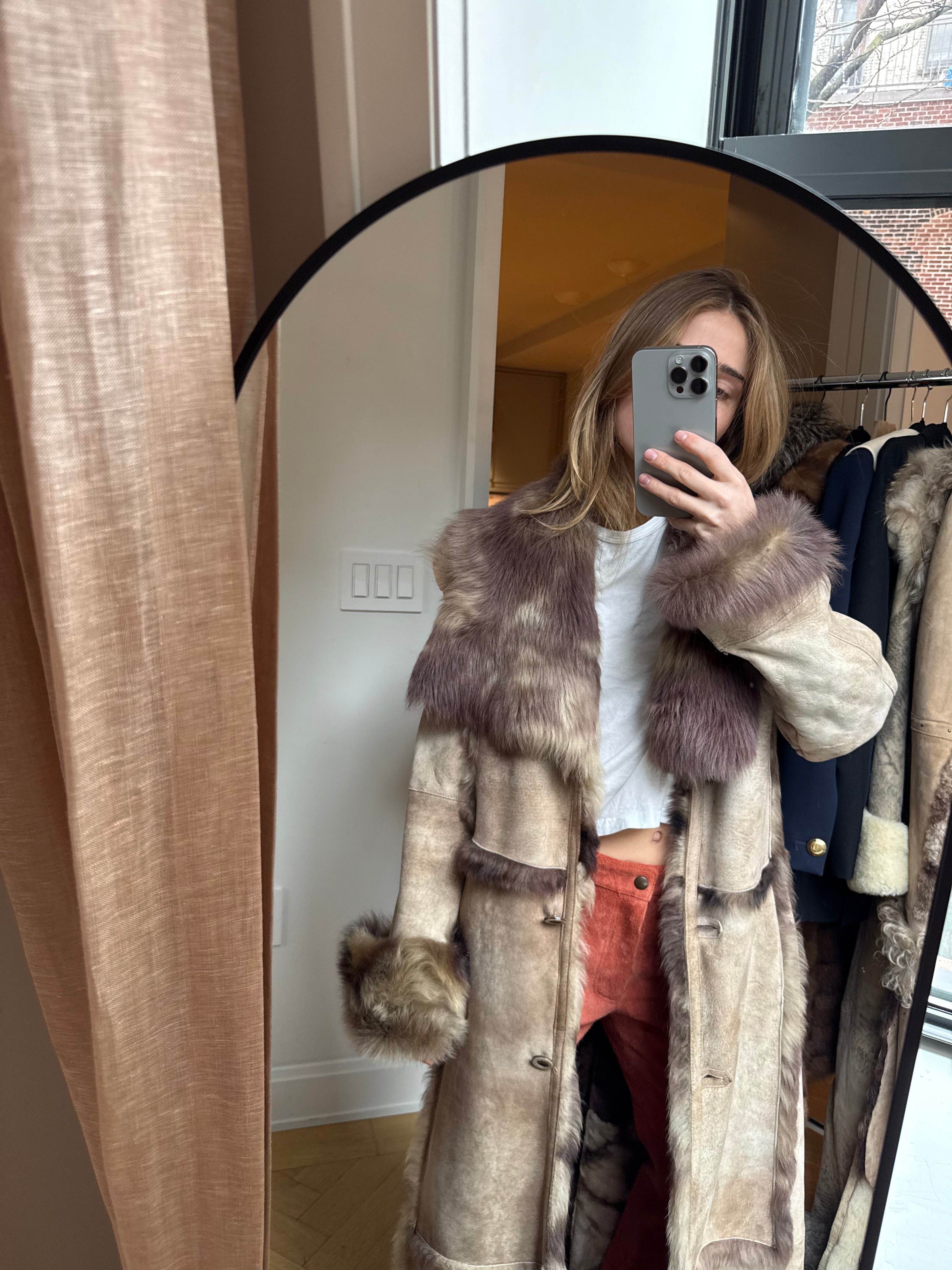 Spanish Lamb Shearling Coat