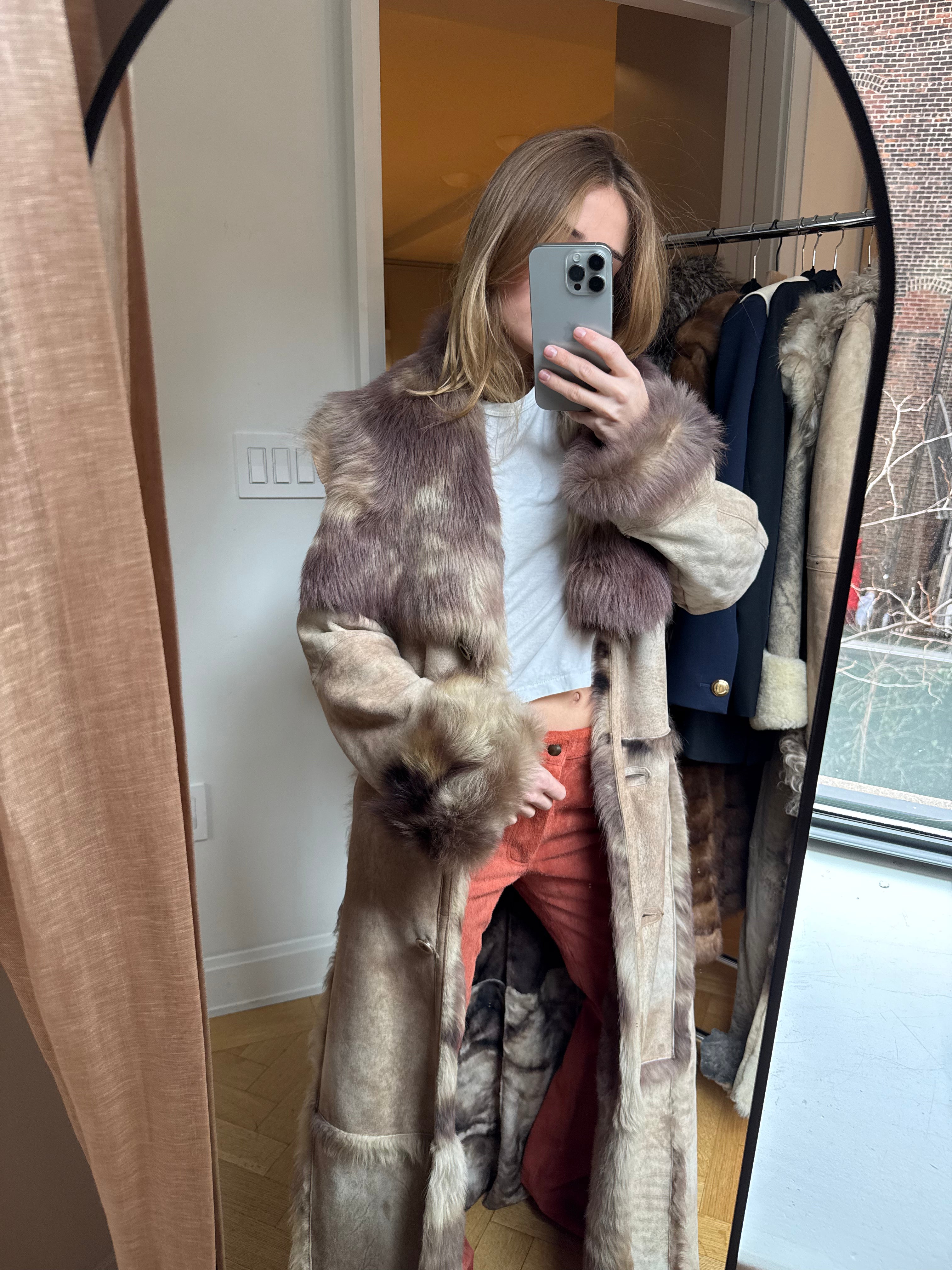Spanish Lamb Shearling Coat