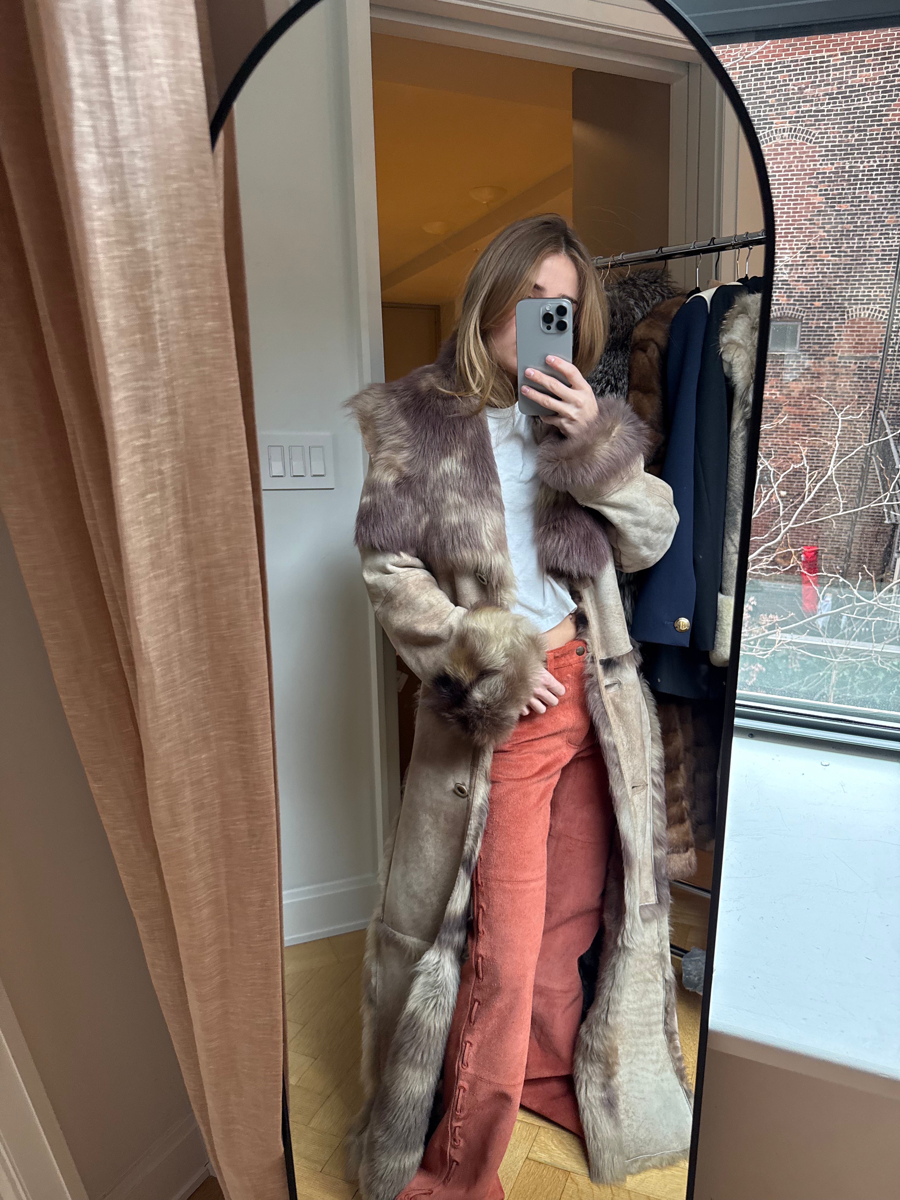 Spanish Lamb Shearling Coat