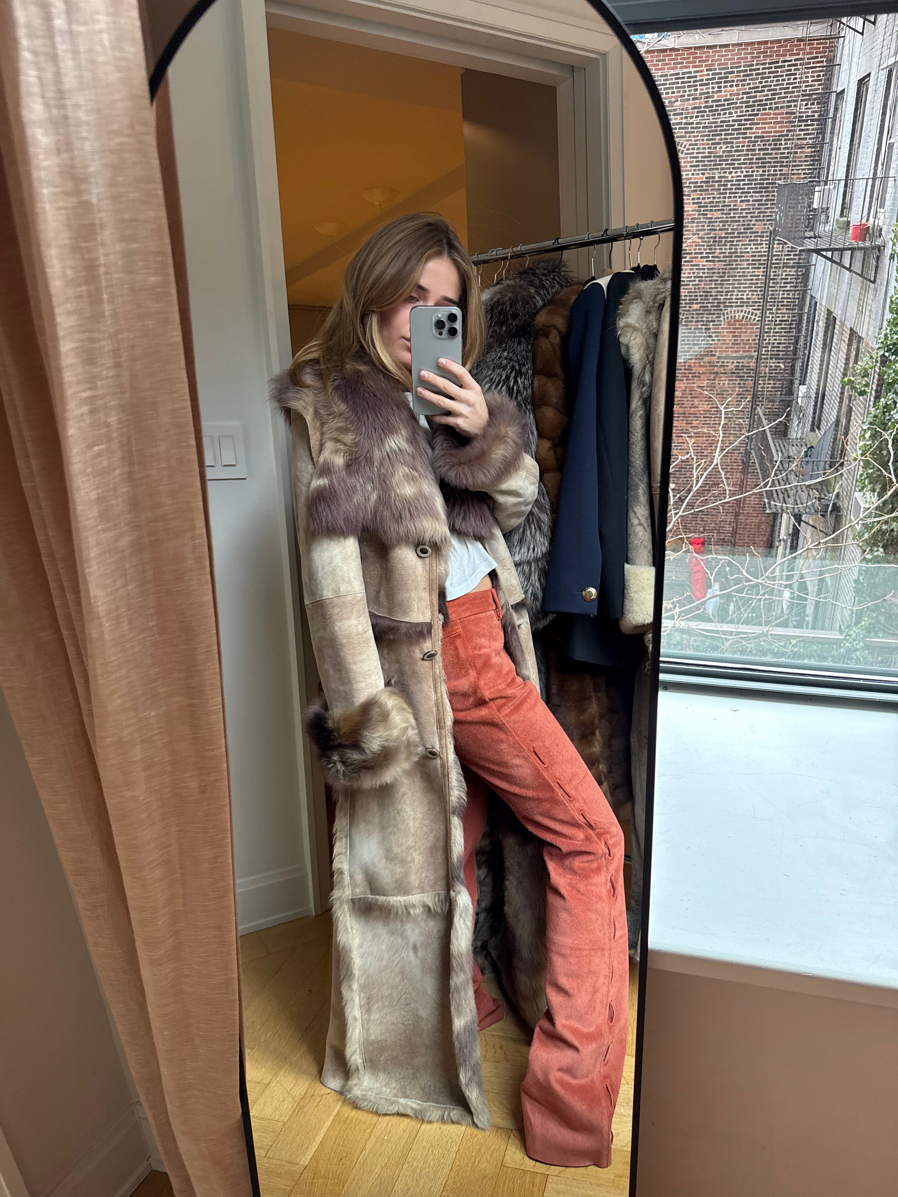 Spanish Lamb Shearling Coat
