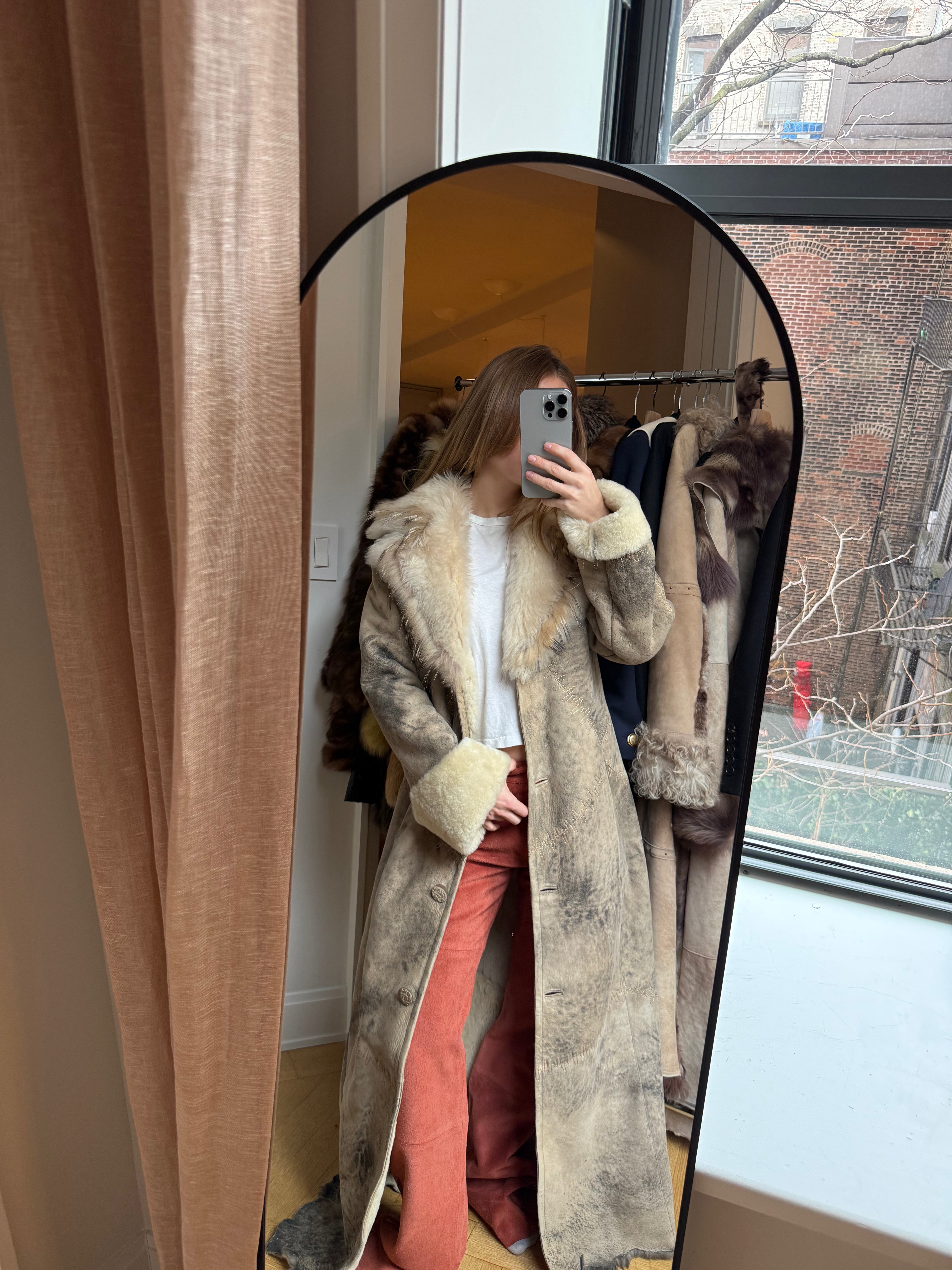 Lambkin Vintage gold embroidered coat