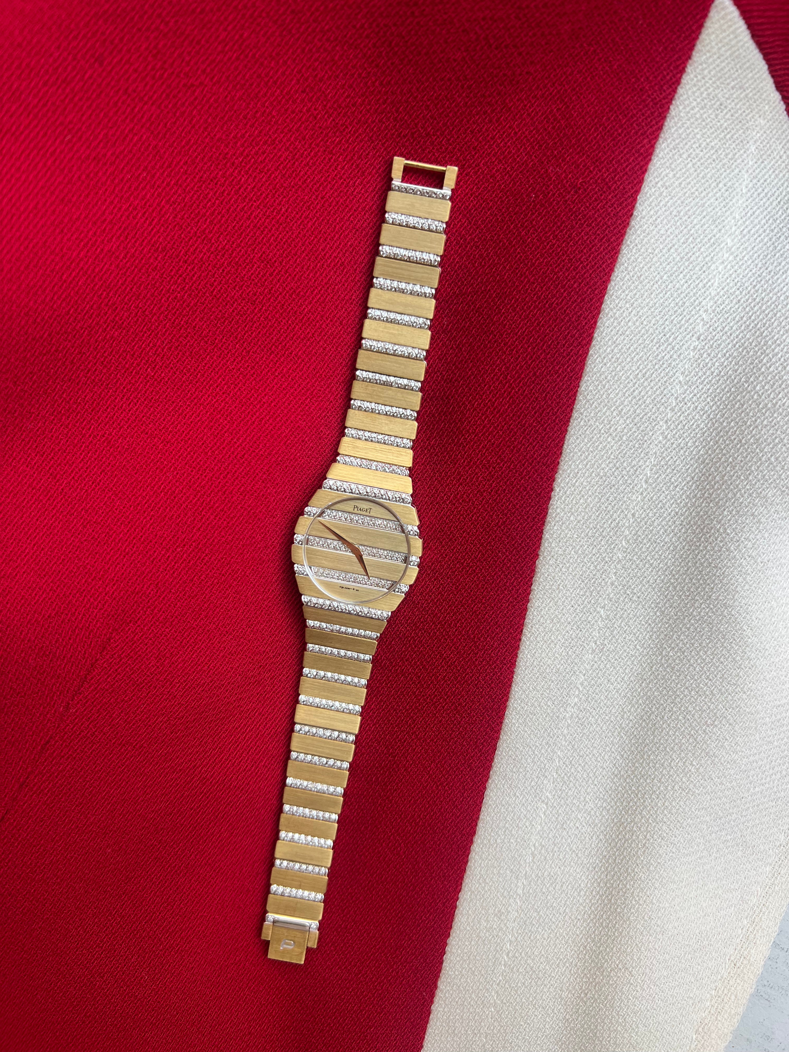 Piaget Polo 18ct Yellow & White Gold w Diamonds