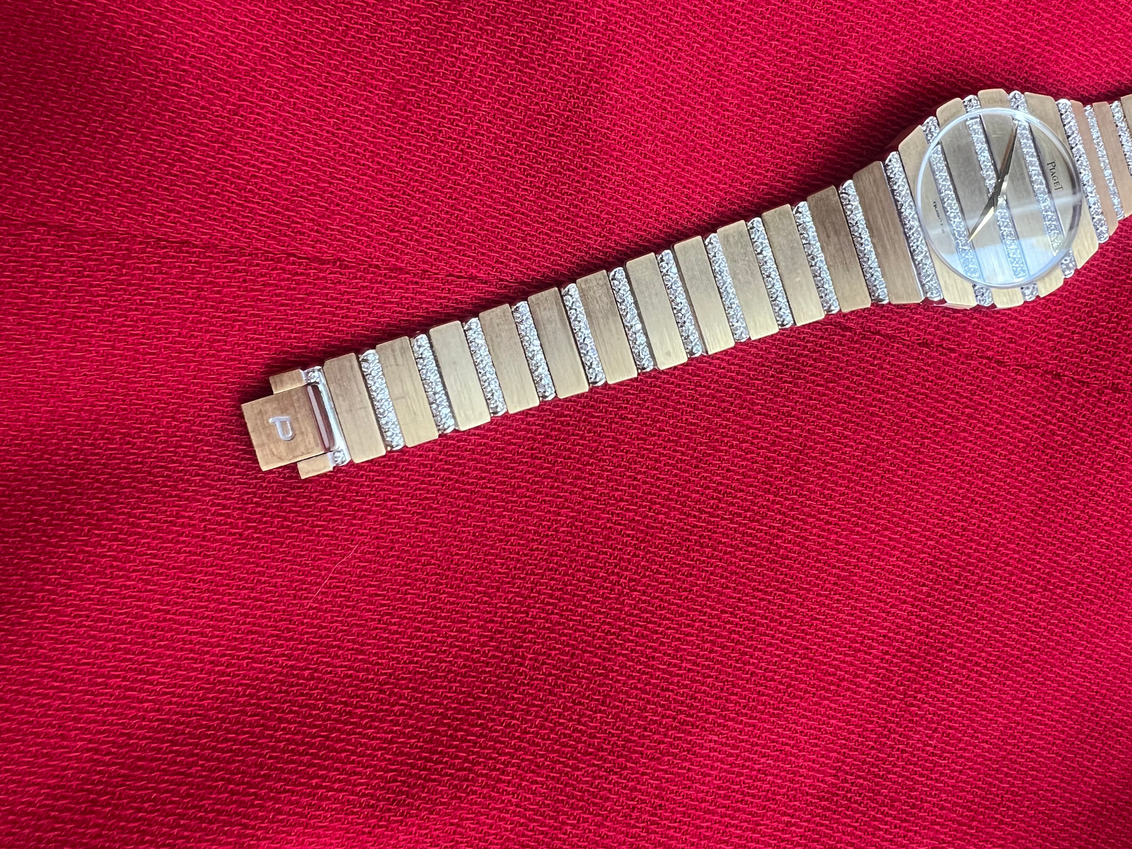 Piaget Polo 18ct Yellow & White Gold w Diamonds